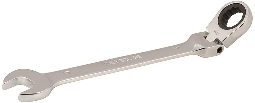 Silverline 580470 Flexible Head Ratchet Spanner 17 mm