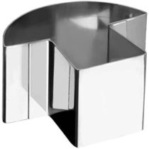 IBILI Dessert Ring Mushroom Shape, Stainless Steel, Silver, 8 x 7 x 4.5 cm