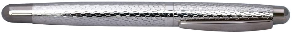 Otto Hutt Design 02 Fountain Pen Honeycomb Silver - Medium