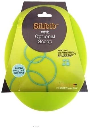 Silikids Silibib Silicone Baby Bib (Lime) - Image 2