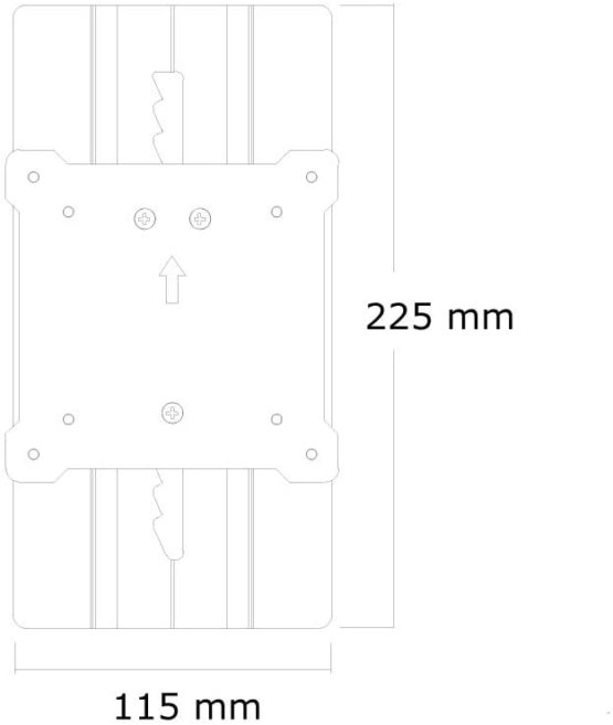 Newstar FPMA-LIFT100 Mount Adapter to allow monitor screen height adjustment (1-15cm) - Silver - Image 3