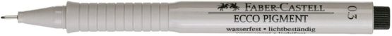 Faber Castell 166399 0.3 mm"Ecco Pigment" Fibre-Tip Pen - Black - Image 2