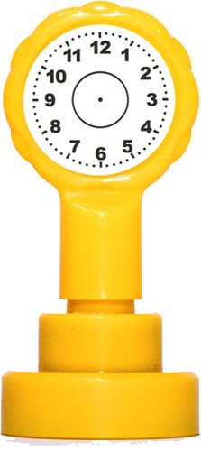 Xclamations X11978 Self-Inking Clock-Themed Stamp for Teachers, Small