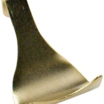 Merriway® BH00086 EB Brass Plated Picture Rail Moulding Hook - Pack of 20