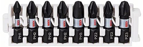 Bosch 8X PRO Impact Mixed Pack (170 x 70 mm, Professional Accessory Screwdriver, Screwdriver), Multicolor, PH1/PH2/PH3/PZ1/PZ2/PZ3 - Image 2