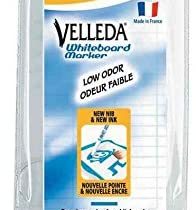 BIC Velleda 1721 Whiteboard Markers - Assorted Colours, Pack of 4, Dry Erase Pens for School or Office