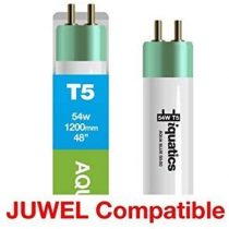 iQuatics Juwel Compatible Aquarium Fluorescent Light Bulb T5 (3 Pack), Aqua Blue 50:50, 54w 1200mm 48”