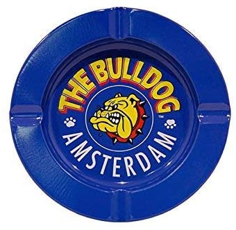 The Bulldog Amsterdam Metal Ashtray | Blue Coloured Metal Ash Tray for Smoking - Image 2