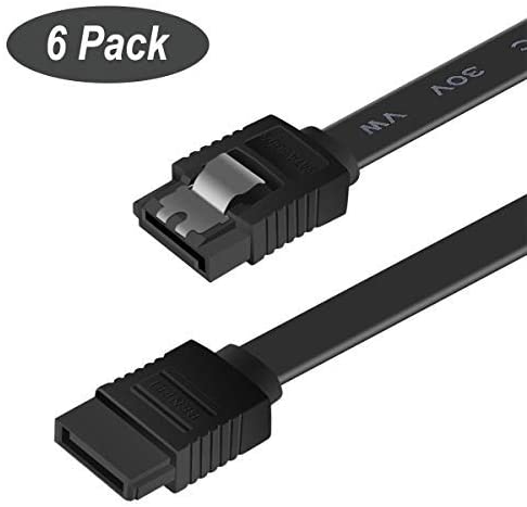 SATA Cable III, Benfei 6 Pack SATA Cable III 6Gbps Straight HDD SDD Data Cable with Locking Latch 18 Inch for SATA HDD SSD - Image 2