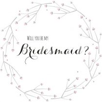 Claire Giles Quill"Will You be My Bridesmaid?" Wedding Card