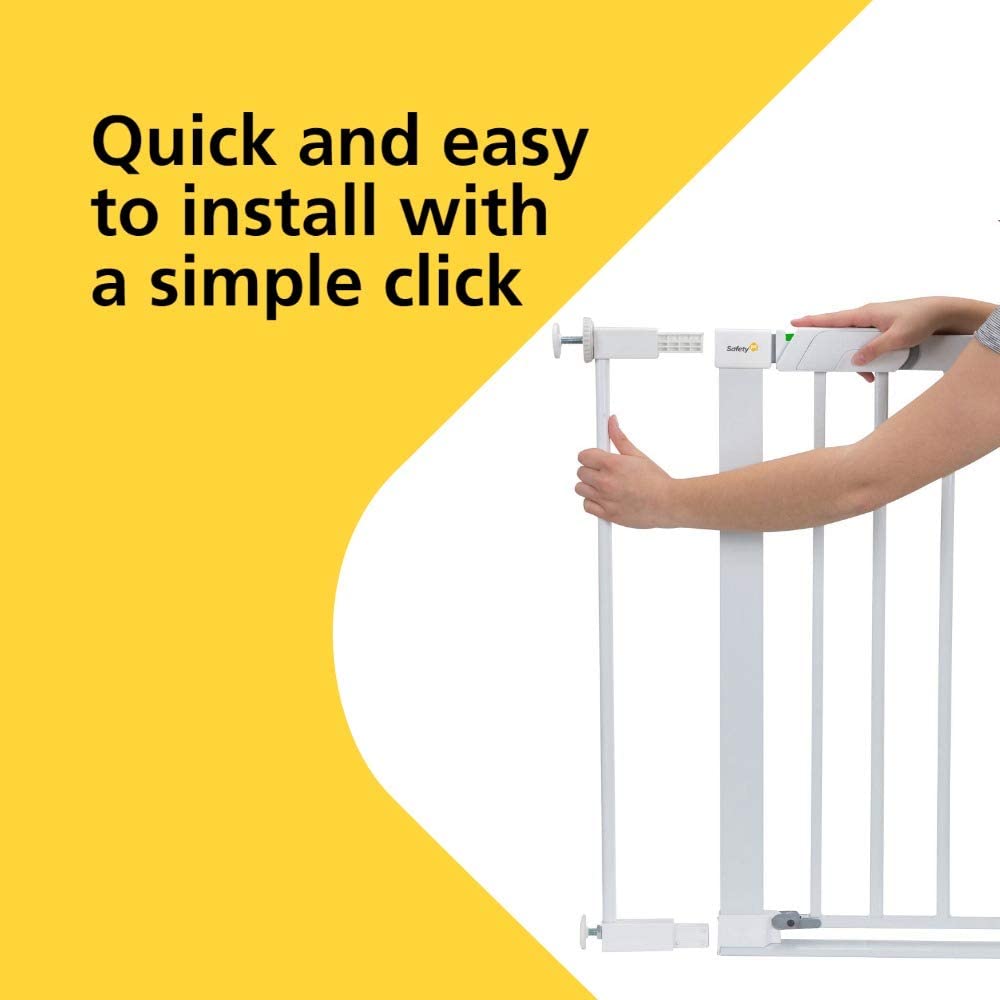 Safety 1st Easy Close Extra Tall Metal 7cm Baby Safety Gate Extension, No Drilling or Screws Required - Image 2