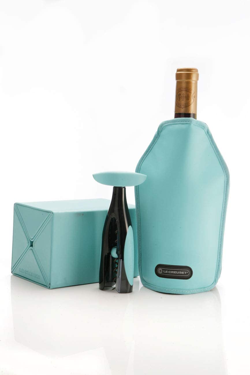 Le Creuset Wine Accessories Wine Bottle Cooler Sleeve - Teal, 23 - Image 2