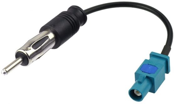 Eightwood Fakra to Din Cable DAB Aerial Cable Fakra Z to Din ISO Adaptor Cable Car Radio ISO PC5-100 Cable 15cm Compatible For FM Aerial DAB Radio FM Radio Mini 2001 Seat Skoda Golf