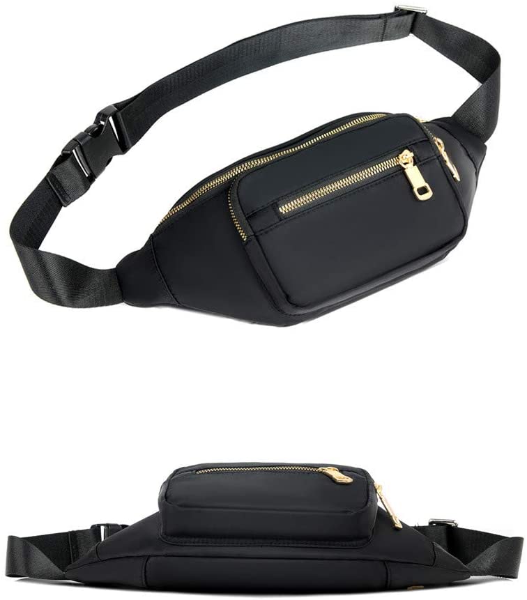 Estwell Bum Bag Waist Pack Men Women Waterproof Festival Fanny Pack Travel Waist Bag Large Capacity with 4 Zip Pockets Money Hip Pouch - Image 4
