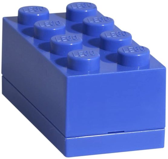 LEGO Mini Box with 8 Knobs, in Bright Blue