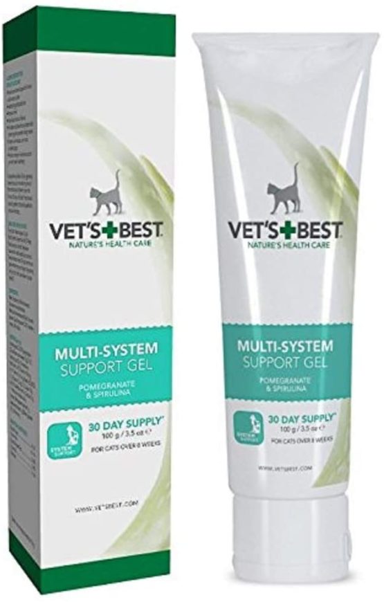 Vet's Best Multi-system support Cat Supplement Gel Promotes Healthy Immune System, 100g