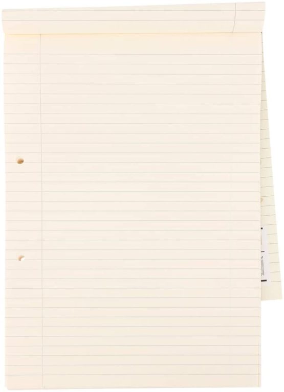 RHINO Stationery Special Education A4 Refill Pad | Cream Tinted Paper | 100 Page | 8mm Ruled with Margin | School Notepad | Premium Writing Paper - Image 4