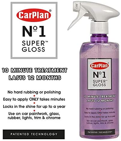 CarPlan No.1 Super Gloss, Dust & Dirt Protection, Paint Treatment, 600 ml, 10 Minute Treatment, 600 ml (Pack of 1) - Image 4