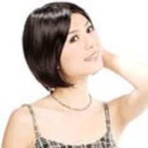 Dress Up America Fashionable Straight Black wig