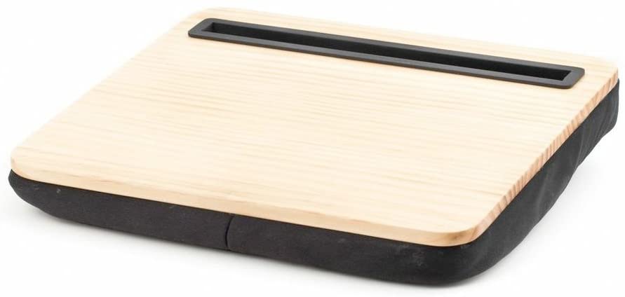 Kikkerland iBed Lap Desk, Tablet, for On A Bed In A Plane, While You Eat, Maximum Comfort, Wood US039W