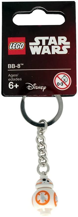 Lego Star Wars BB-8 Keychain 853604, Silver/Gray, Black