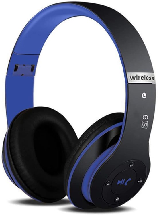 Wireless OverEar Headset with Deep Bass,Bluetooth and Wired Stereo Headphones Builtin Mic