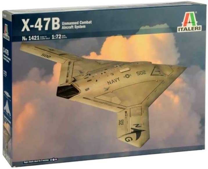 Italeri 1421S - 1:72 X-47B, Building, Stand Model Making, Crafts, Hobby, Gluing, Plastic kit, Unvarnished - Image 2