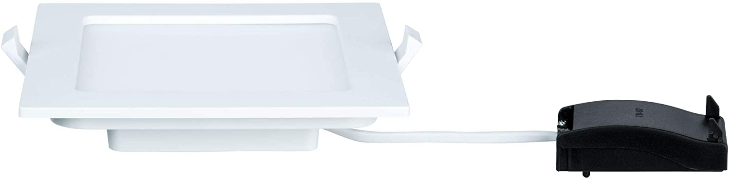 Paulmann 92065 Square Ceiling 4000 K Neutral White LED Panel IP44 Splash Proof Includes Bulb Recessed Light Plastic 12 W - Image 3