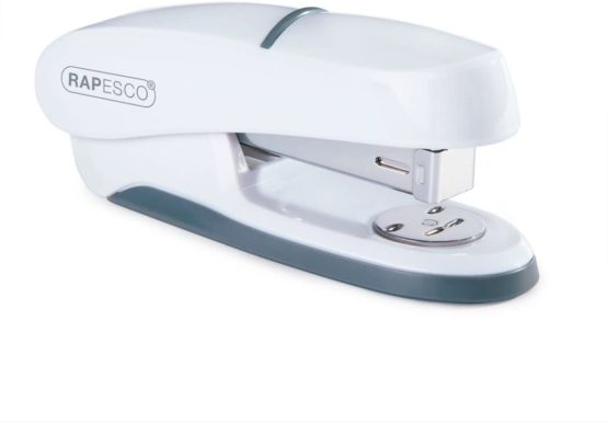 Rapesco 1273 P20 Shimma Half Strip Stapler, 20 Sheet Capacity, White