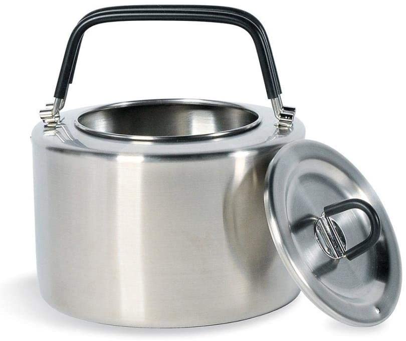 Tatonka Kettle H2O Pot 1.5 L, Stainless Steel Kettle with Foldable Insulated Handles and Lid - Image 2