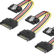 SATA Power Extension Cable, BENFEI 3 Packs 15 Pin SATA Male to Female Extender Cable Cord Adapter for Hard Drive Disk, HDD, SSD, PCIE, 20cm