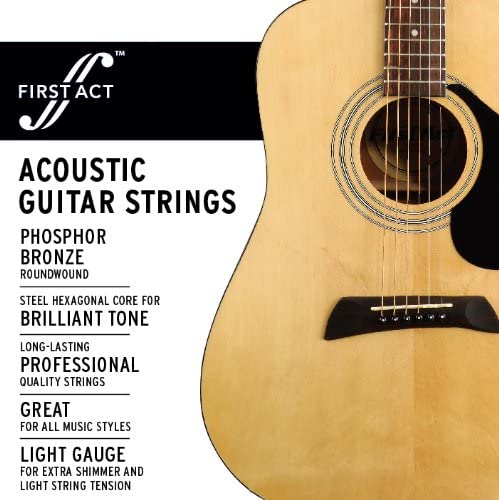 First Act MX652 Acoustic Guitar Strings, silver - Image 2