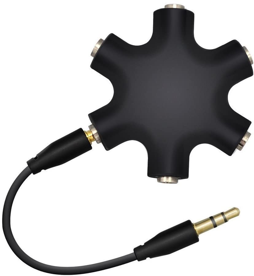 ULTRICS Headphone Splitter, 3.5mm Male to Female Multi Earphone Audio Splitter