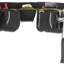 STANLEY 600 Denier Tool Belt Pouch with Multi-Pockets Storage Organiser, Tape Pocket, Hammer Loop, 1-96-178