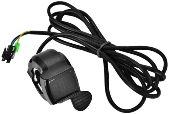Dilwe E-bike Throttle, Scooter Thumb Throttle with 4 Wires 12V - 99V for Electric Bike Scooter Motorcycle Motorbike