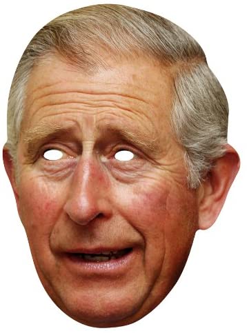 Star Cutouts SM45 King Charles III Cardboard Face Mask - Royal Costume Fancy Dress