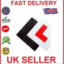 Tech Traders ® Fully Magnetic L Plates for New Drivers, 2 Pack Learner Plate, Perfect Choice for Driving Security