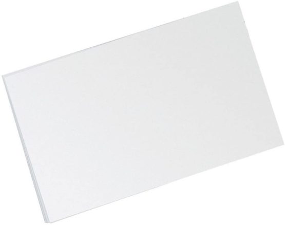 5 Star Record Card Smooth Blank 203x127mm White [Pack of 100]