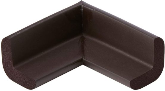 AKORD Baby Safety Corner Protectors for Desk Table, Dark Brown - Image 2