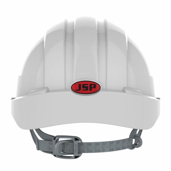 JSP EVO2 One Size Safety Helmet with Slip Ratchet - White - Vented - (AJF030-000-100-AMZ) - Image 4
