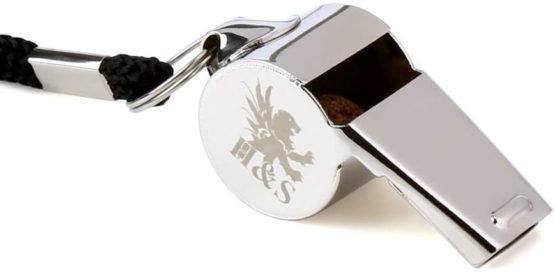 H&S 3 Whistles - Referee Whistle - Sports Whistle Metal Coach Whistle with Lanyard for Football Stainless Steel - Image 2