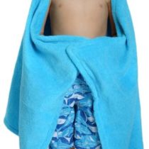 Zoocchini 100 Percent Cotton Kids Hooded Towel, Sherman the Shark