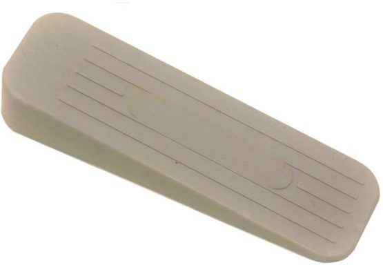 fiXte® Deluxe Heavy Duty Non-Slip Rubber Door Wedge Stopper, Light/Dark Grey (1, Light Grey) - Image 2