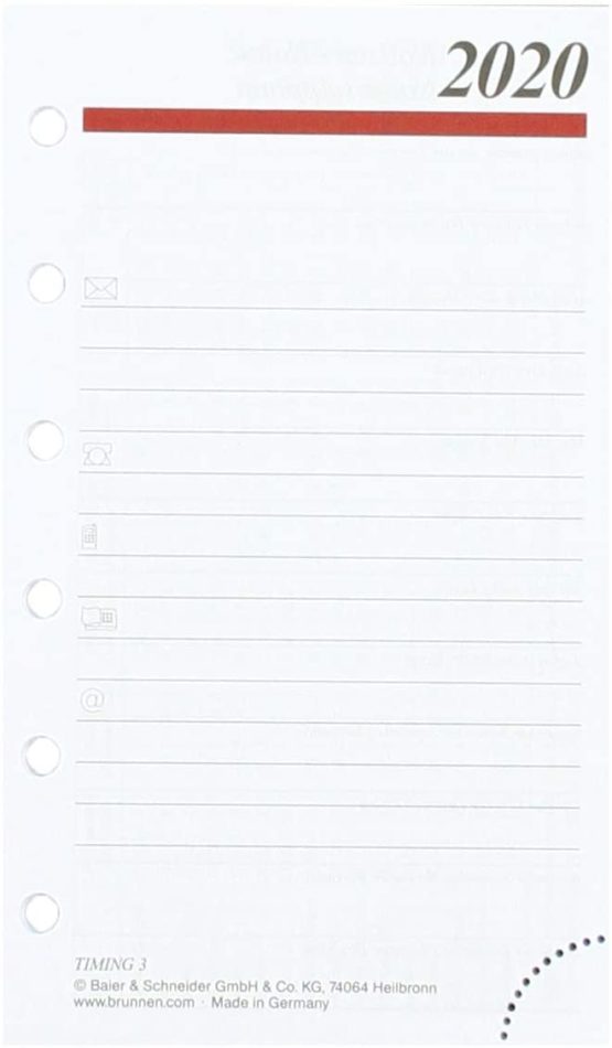 rido/idé 706791020, weekly calendar, schedule systems, 2020, 2 pages = 1 week, sheet size 7.6 x 12.7 cm