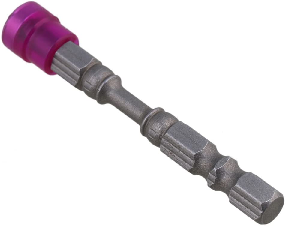 BQLZR 1/4" S2 Chrome Steel Drywall Magnetic Screwdriver Bit PH2 L65xD9mm Plasterboard Screw Bits Hex Shank with Depth Stop 1- Pack of 5 - Image 4
