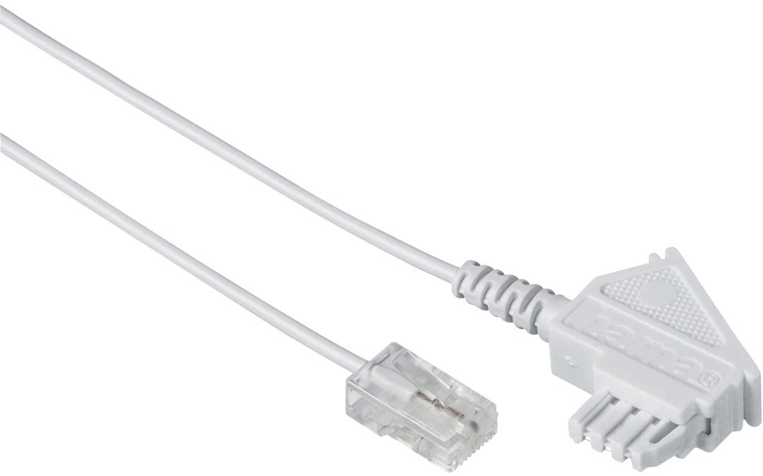 Hama DSL Router Connection Cable TAEF to RJ45 6 m TAEF to 8p2c