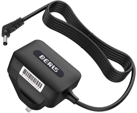 AC Adapter for Omron M2 M3 Pressure Blood Monitor, BERLS 6V Mains Adaptor Power Supply Charger Cord for M7, 705-IT, M6, M6C, M10-IT, BP710N, BP742N Arm Blood Pressure Monitor