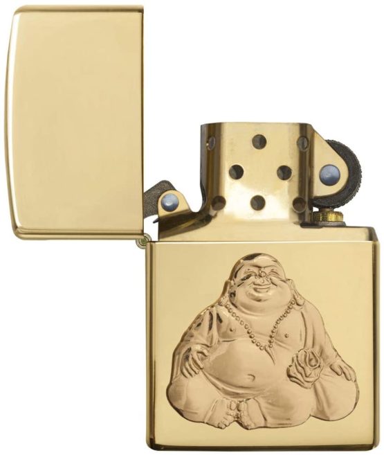 Zippo Unisex's Buddha Windproof Lighter, high Polish Brass, One Size - Image 4