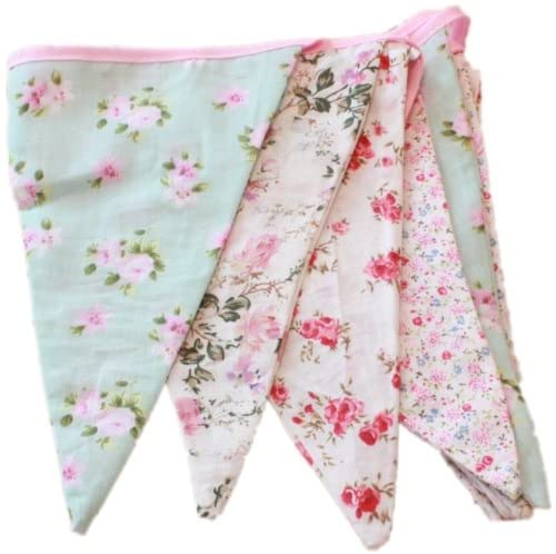 West5Products English Vintage Floral Design Party Bunting (3 meters)