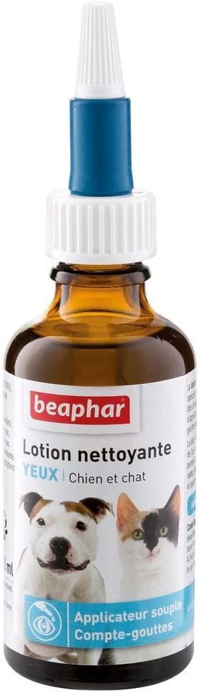 Beaphar Eye Lotion for Cats and Dogs Cleans and Supports Sensitive Eye Area, Moisturises and Rejuvenates, Removes Tear Stains